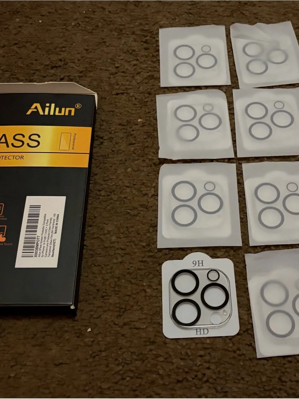 Ailun Black Camera Lens Protectors